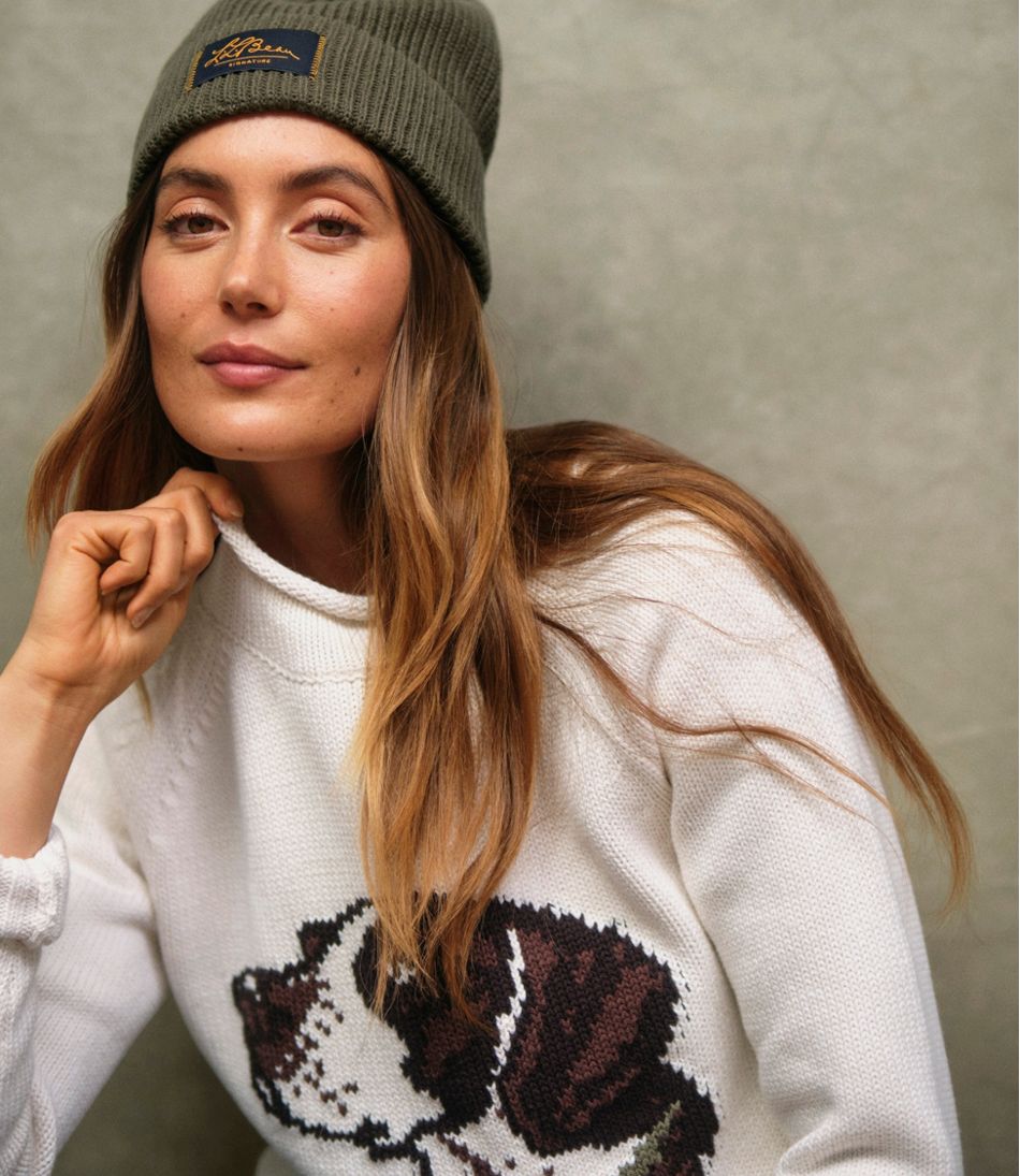 Women's Signature Original Cotton Sweater, Rollneck Novelty L.L.Bean Value