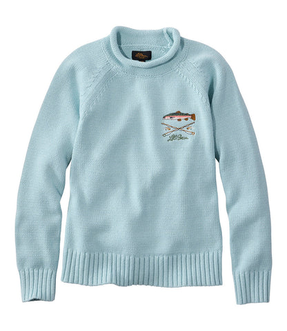 Sterling Blue Fish Embroidery,X-Small