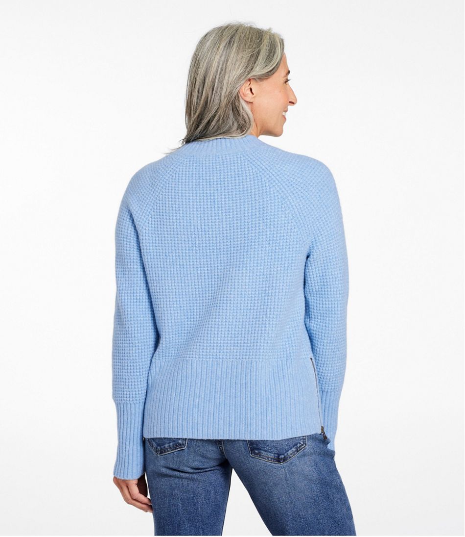 Women's SuperSoft Waffle Sweater, Crewneck L.L.Bean Premium