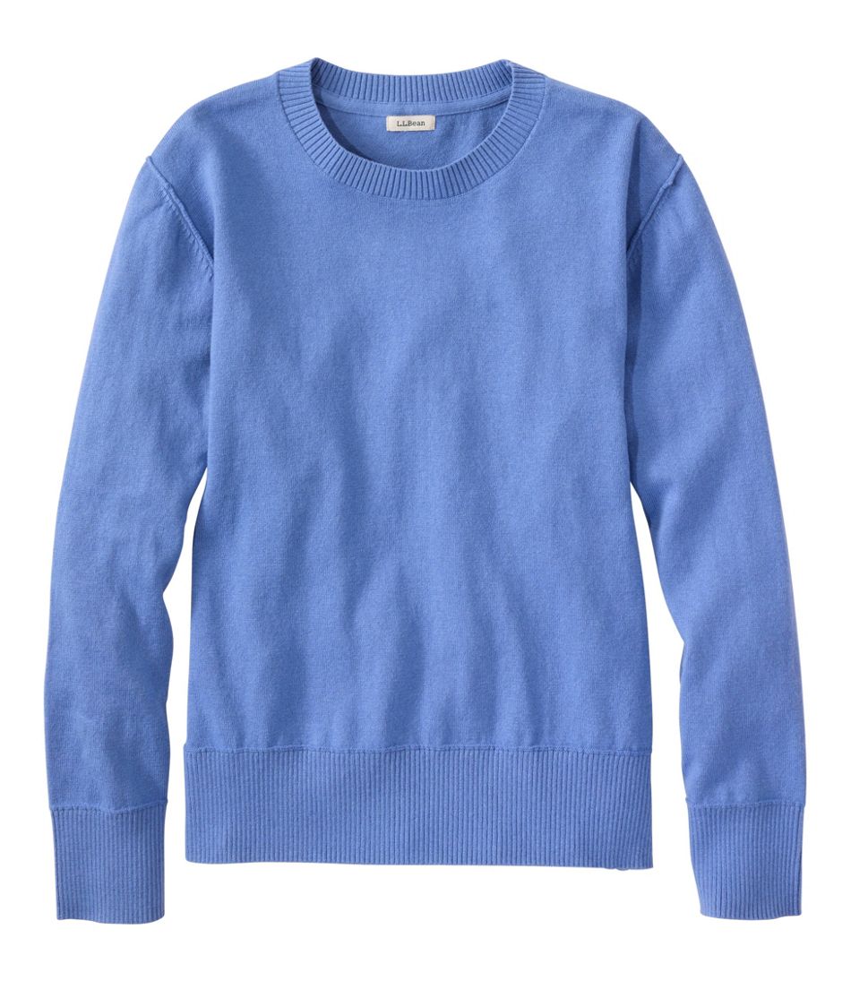 Women's Cotton/Cashmere Sweater, Crewneck L.L.Bean New