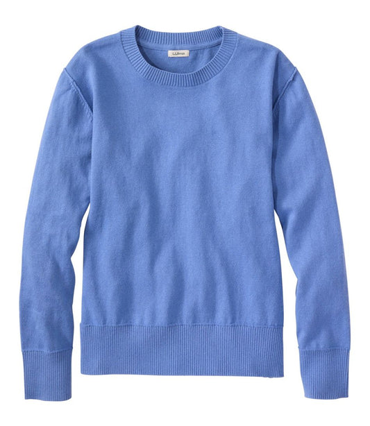 Women's Cotton/Cashmere Sweater, Crewneck L.L.Bean New