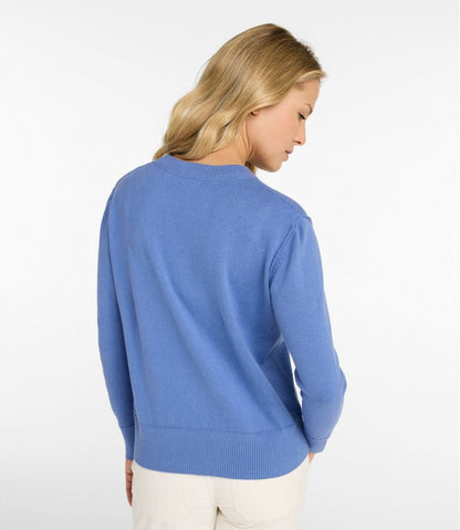 Women's Cotton/Cashmere Sweater, Crewneck L.L.Bean New