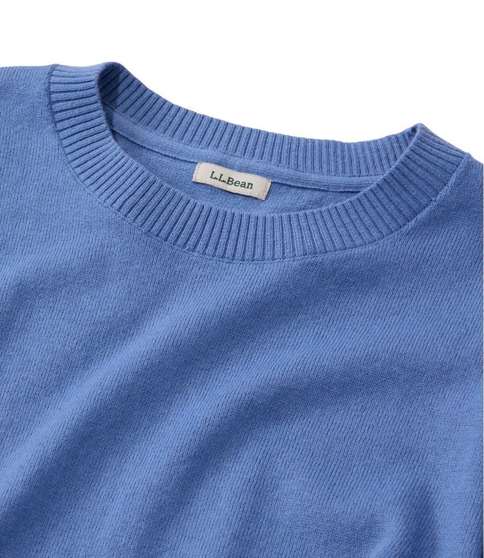Women's Cotton/Cashmere Sweater, Crewneck L.L.Bean New