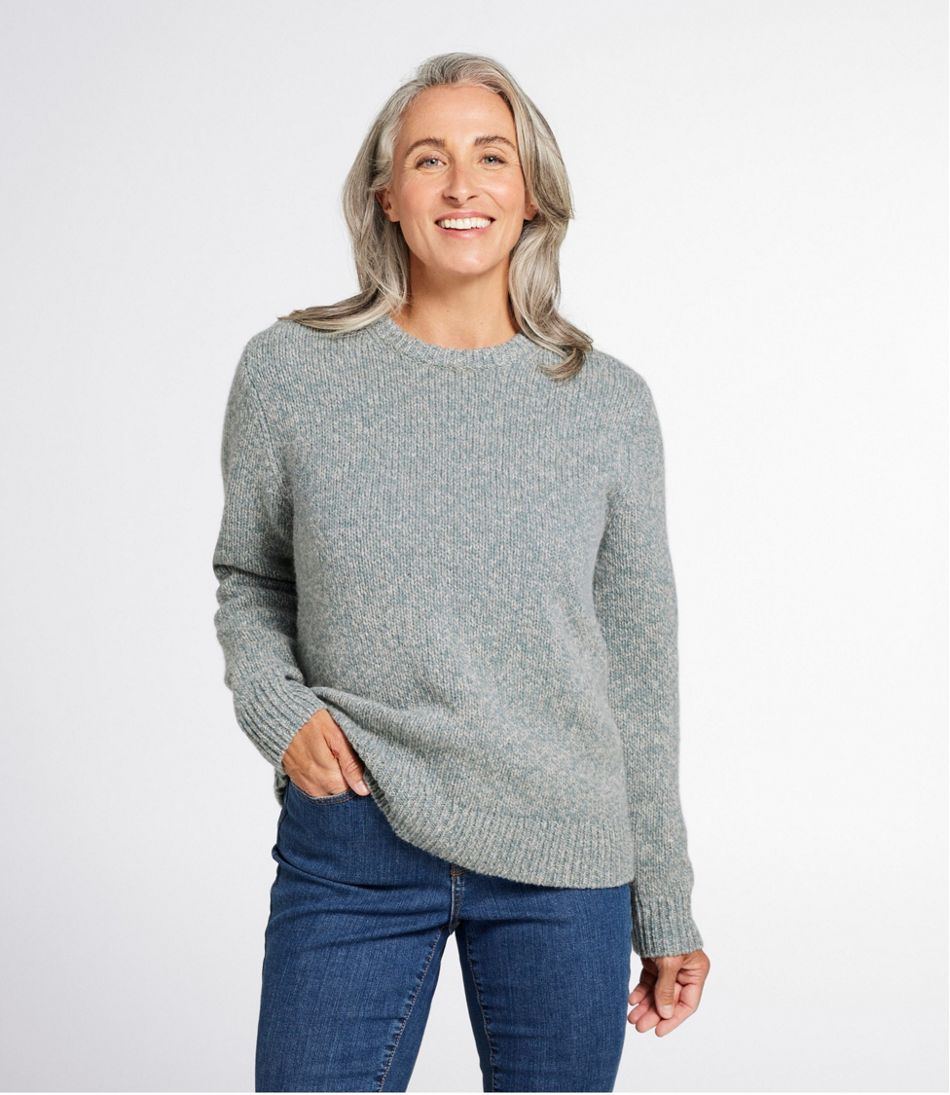 Women's Bean's Classic Ragg Wool Sweater, Crewneck L.L.Bean Featured