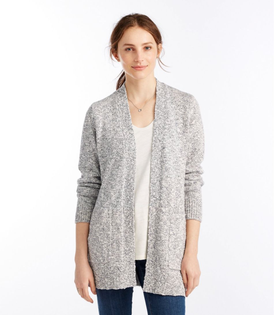 Women's Cotton Ragg Sweater, Open Cardigan L.L.Bean Best Seller