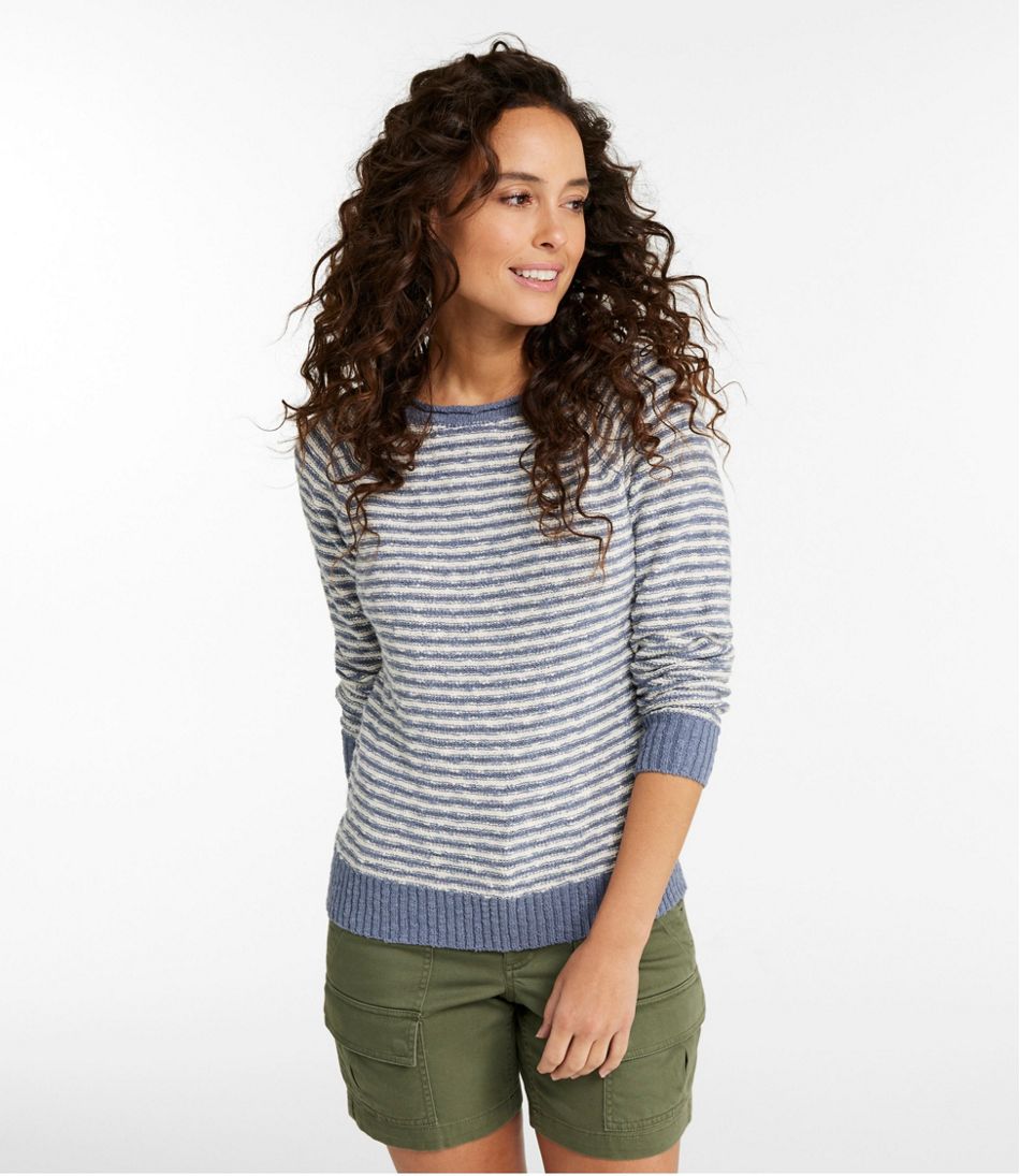 Women's Midweight Cotton Slub Rollneck Pullover Stripe L.L.Bean Top Pick