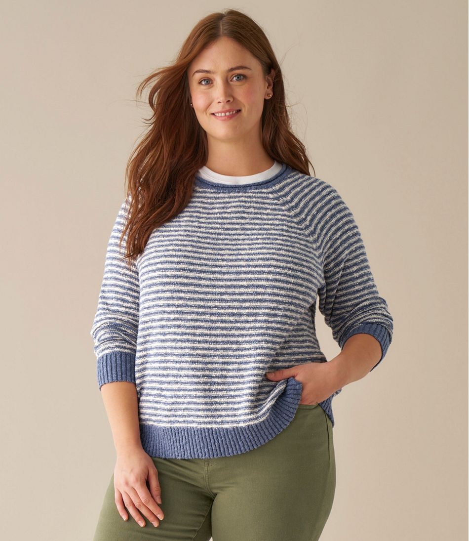 Women's Midweight Cotton Slub Rollneck Pullover Stripe L.L.Bean Top Pick
