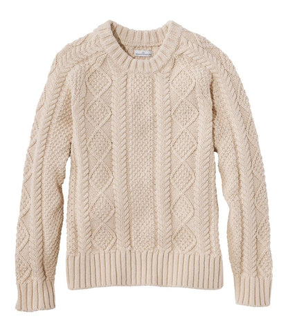 Women's Signature Cotton Fisherman Sweater, Crewneck L.L.Bean Recommended