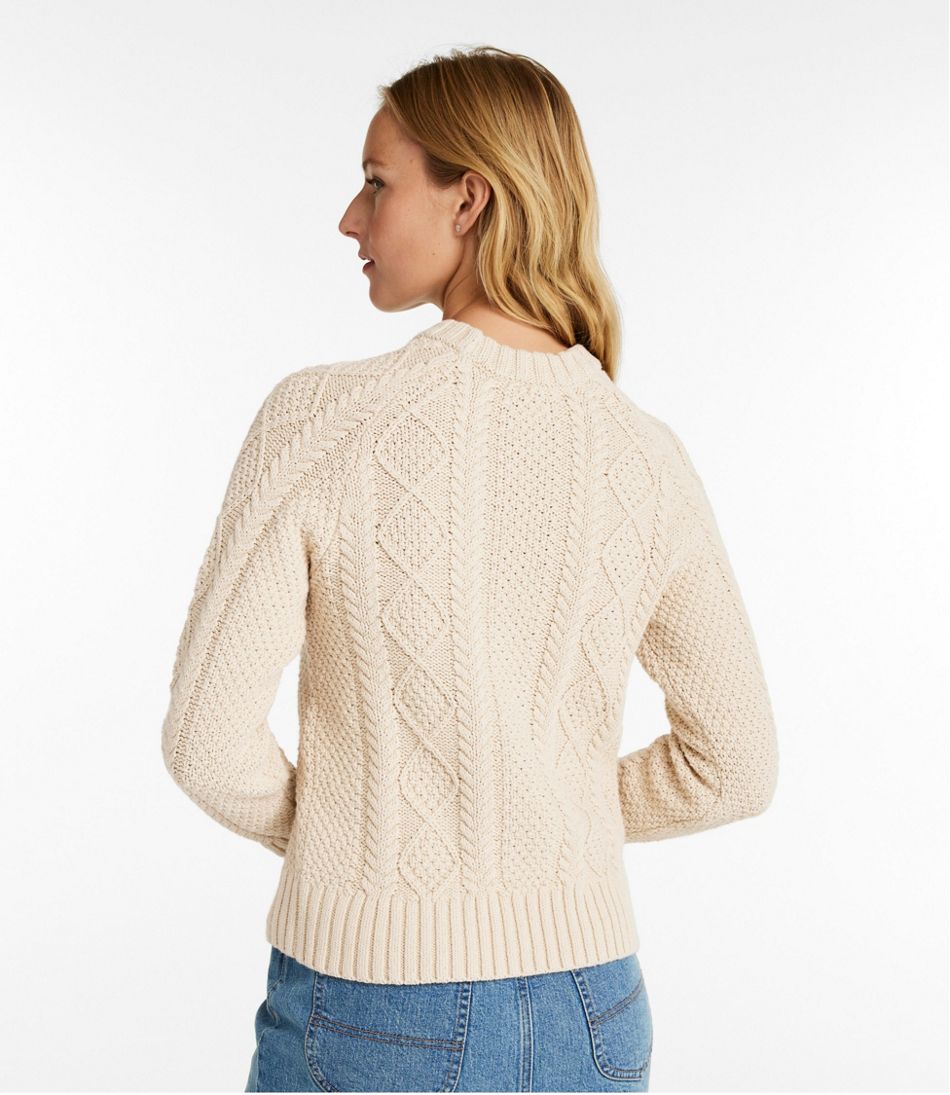 Women's Signature Cotton Fisherman Sweater, Crewneck L.L.Bean Recommended