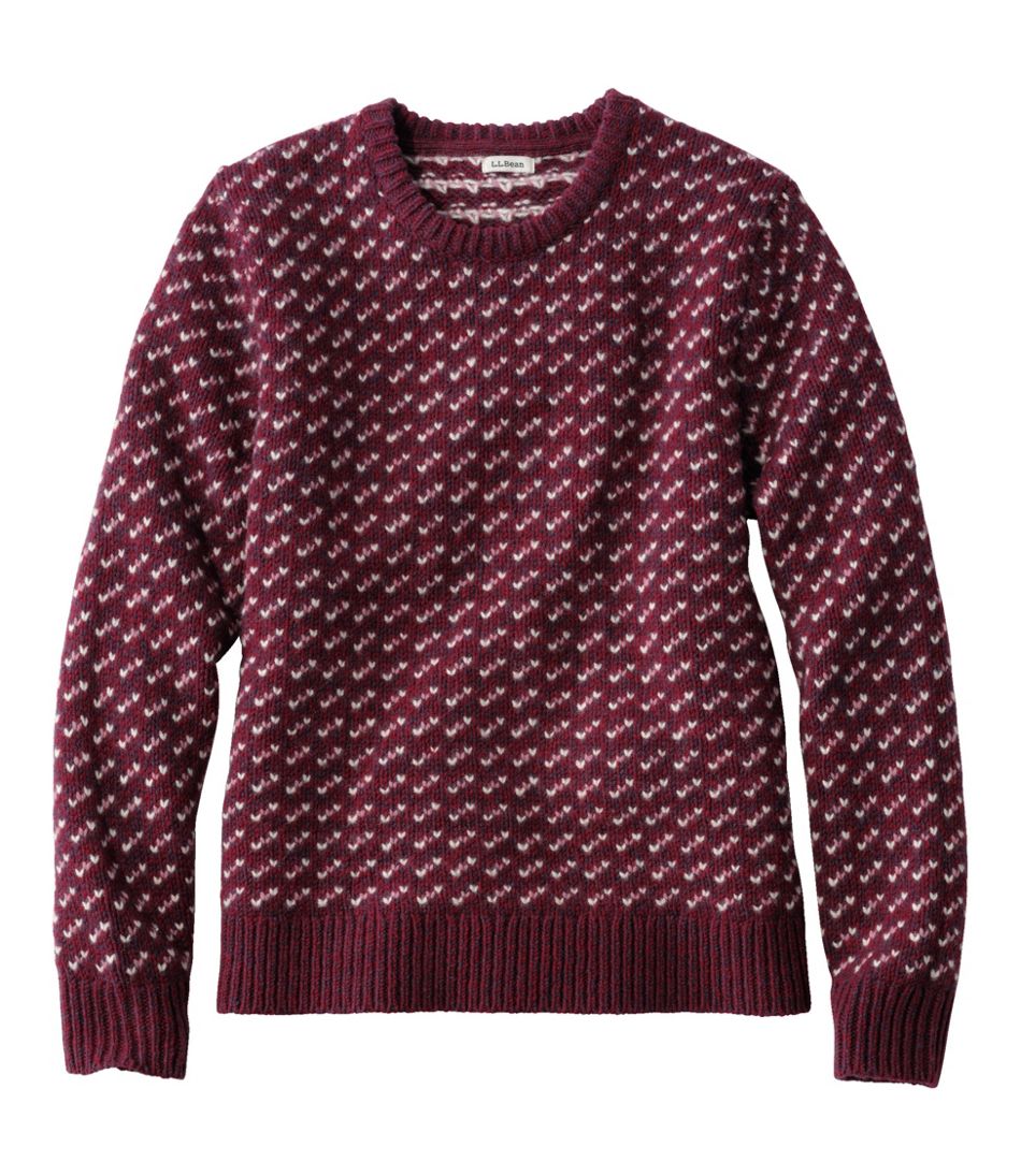 Women's Bean's Classic Ragg Wool Sweater, Crewneck Bird's-Eye L.L.Bean Essential