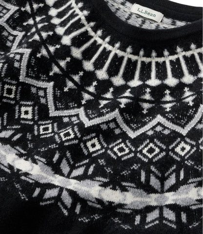 Women's Classic Cashmere Sweater, Crewneck Fair Isle L.L.Bean Value