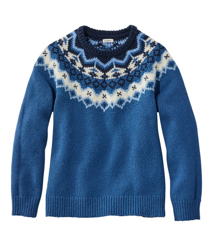 Deep Blue Fair Isle,X-Small