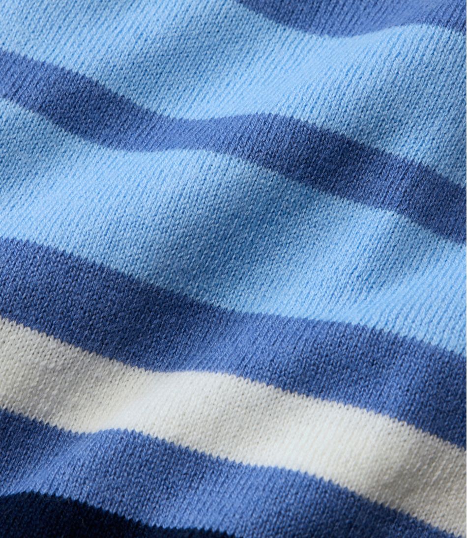 Women's Cotton/Cashmere Sweater, Polo Stripe L.L.Bean Best Seller