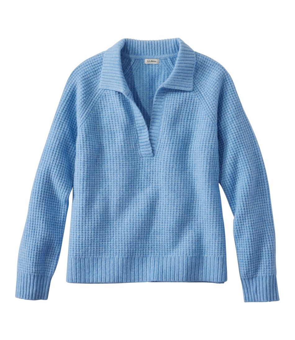 Women's SuperSoft Waffle Sweater, Polo L.L.Bean Top Pick