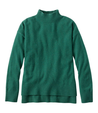 Women's Classic Cashmere Sweater, Relaxed Mockneck L.L.Bean Classic
