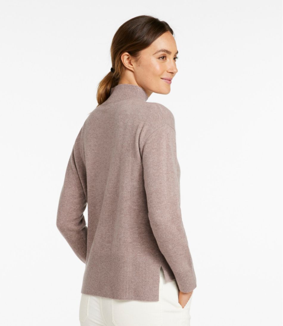 Women's Classic Cashmere Sweater, Relaxed Mockneck L.L.Bean Classic