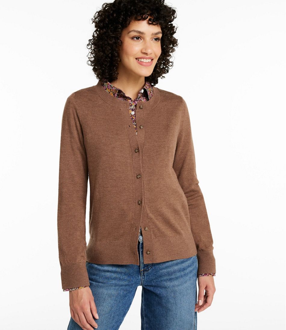 Women's Essential Merino Wool Sweater, Cardigan L.L.Bean Essential