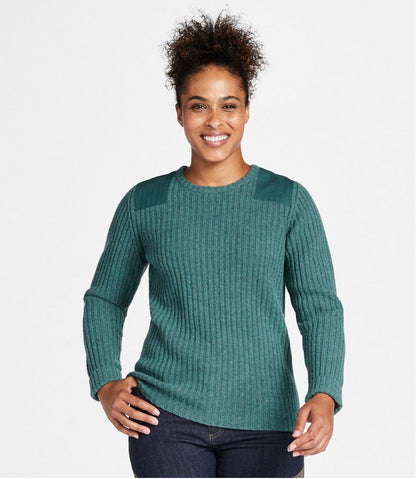 Women's Commando Crewneck Sweater L.L.Bean Premium