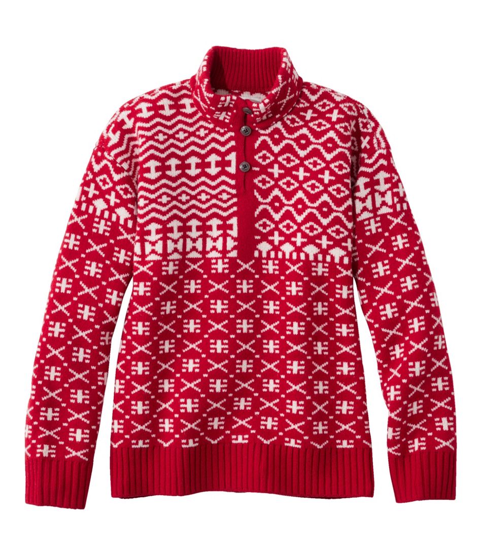 Women's Signature Kingfield Merino Wool Sweater, Fair Isle L.L.Bean New