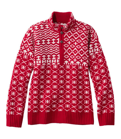 Women's Signature Kingfield Merino Wool Sweater, Fair Isle L.L.Bean New
