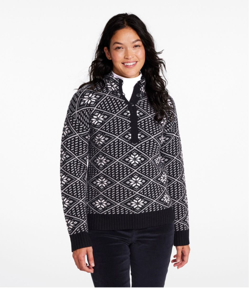 Women's Signature Kingfield Merino Wool Sweater, Fair Isle L.L.Bean New