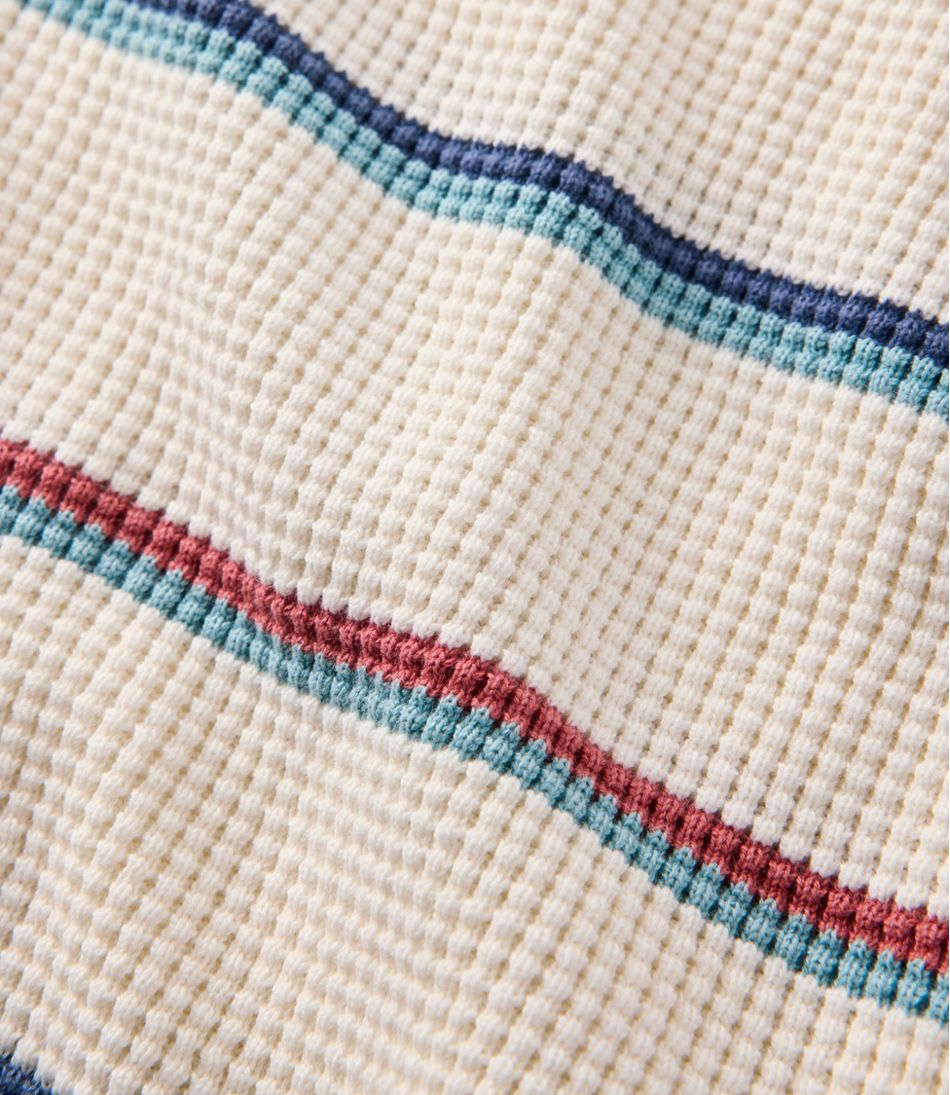 Women's Sunwashed Waffle Sweater, Pullover Stripe L.L.Bean Recommended