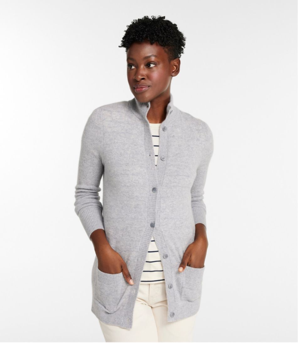 Women's Classic Cashmere Button-Front Cardigan L.L.Bean Top Pick