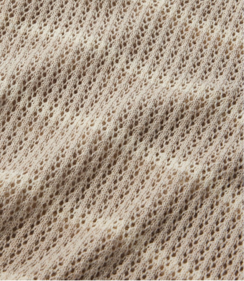 Women's Organic Cotton Slub Pointelle Sweater, Polo L.L.Bean Everyday