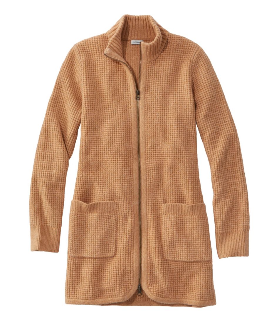 Women's SuperSoft Waffle Sweater, Coatigan L.L.Bean Premium