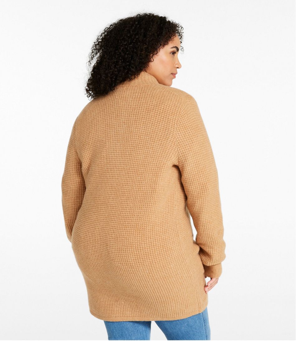 Women's SuperSoft Waffle Sweater, Coatigan L.L.Bean Premium