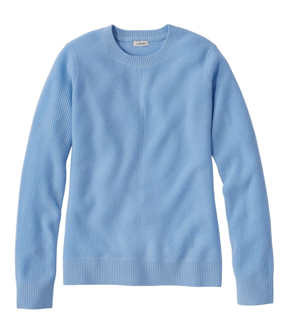 Women's Classic Cashmere Textured Sweater, Crewneck L.L.Bean New