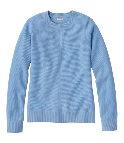 Women's Classic Cashmere Textured Sweater, Crewneck L.L.Bean New