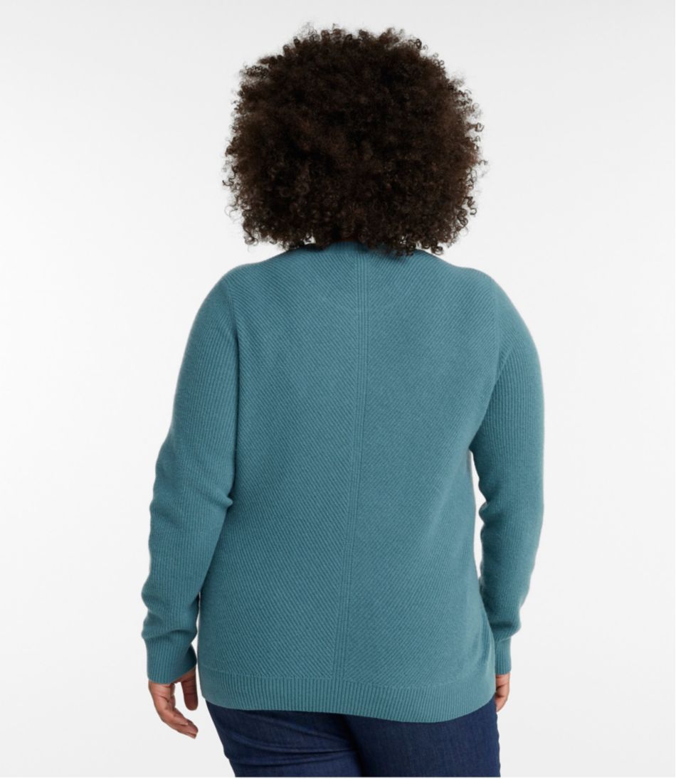 Women's Classic Cashmere Textured Sweater, Crewneck L.L.Bean New