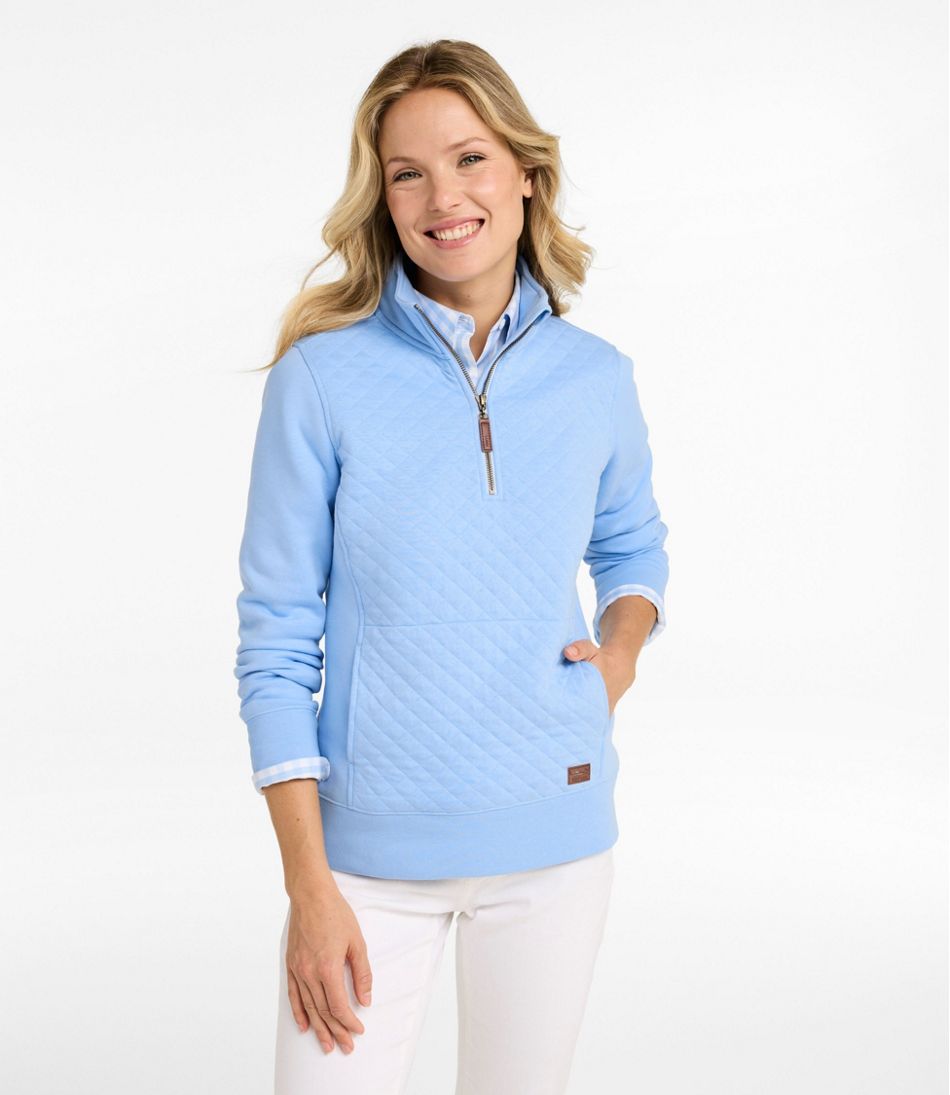 Women's Quilted Quarter-Zip Pullover L.L.Bean Popular