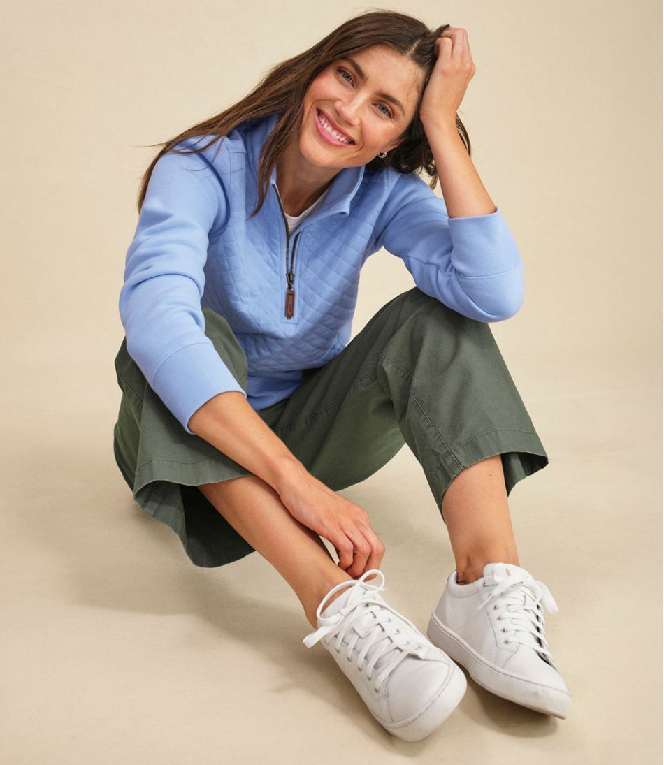 Women's Quilted Quarter-Zip Pullover L.L.Bean Popular