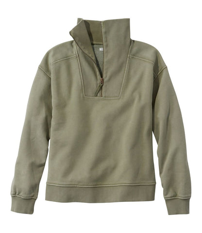 Women's Sunwashed Sweats, Quarter-Zip L.L.Bean Trending