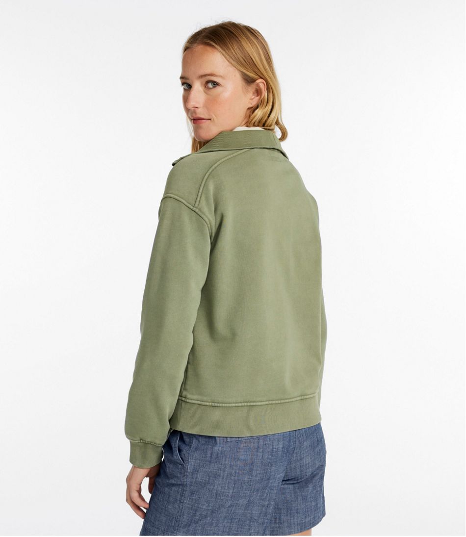 Women's Sunwashed Sweats, Quarter-Zip L.L.Bean Trending