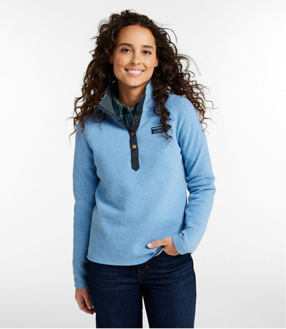 Women's Lakewashed Double-Knit Quarter-Snap L.L.Bean Everyday