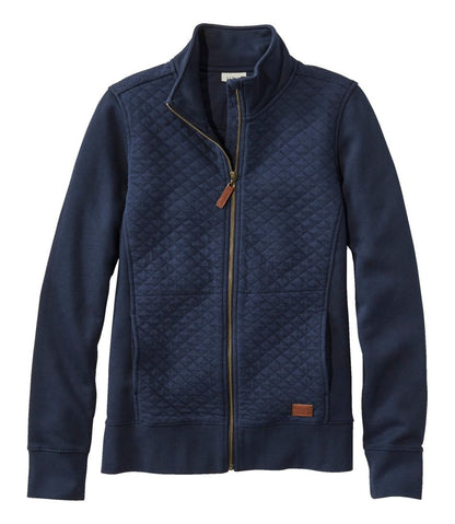 Women's Quilted Full-Zip Sweatshirt L.L.Bean Value