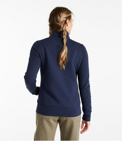 Women's Quilted Full-Zip Sweatshirt L.L.Bean Value