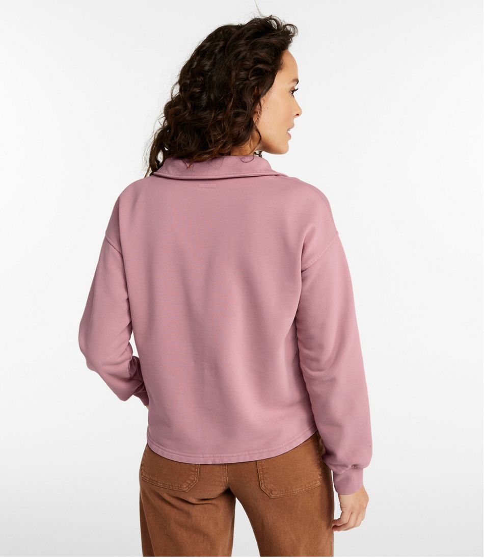 Women's Sunwashed Sweats, Splitneck Polo L.L.Bean Premium