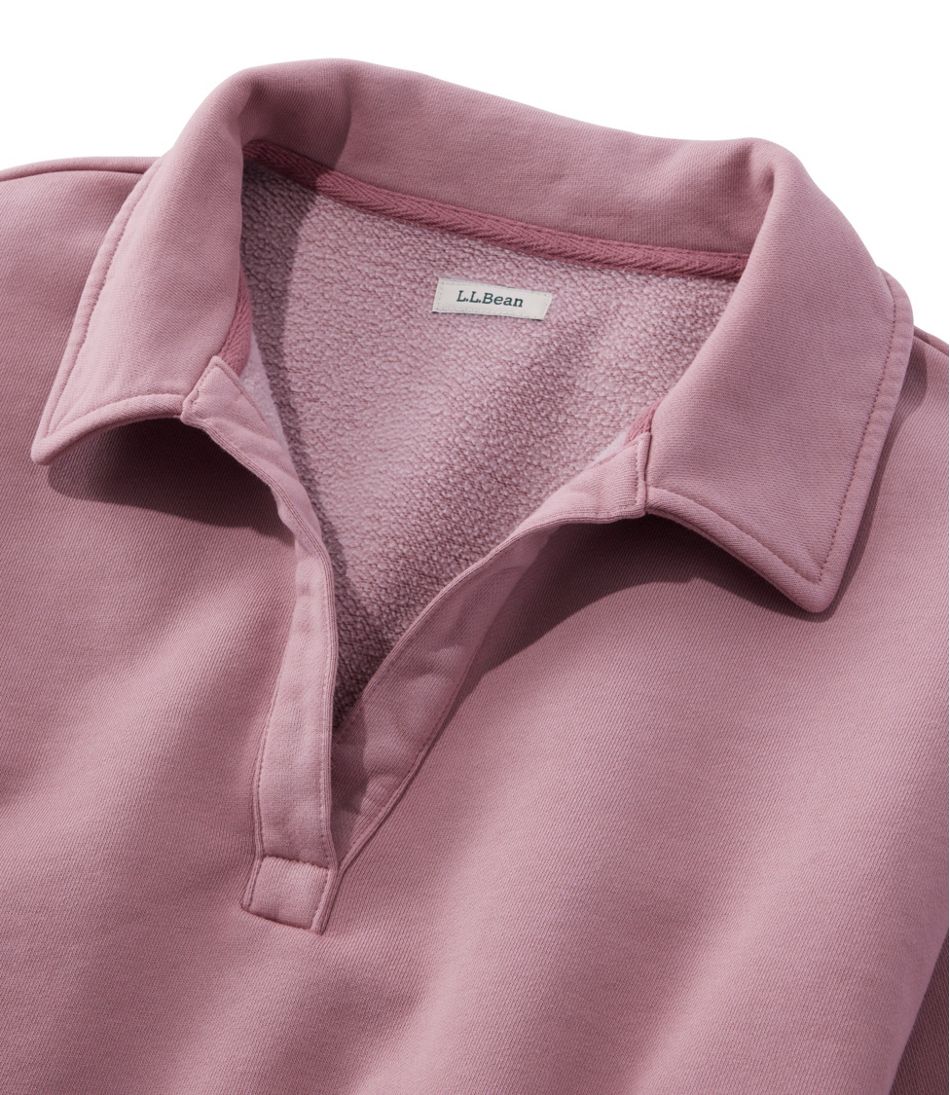 Women's Sunwashed Sweats, Splitneck Polo L.L.Bean Premium