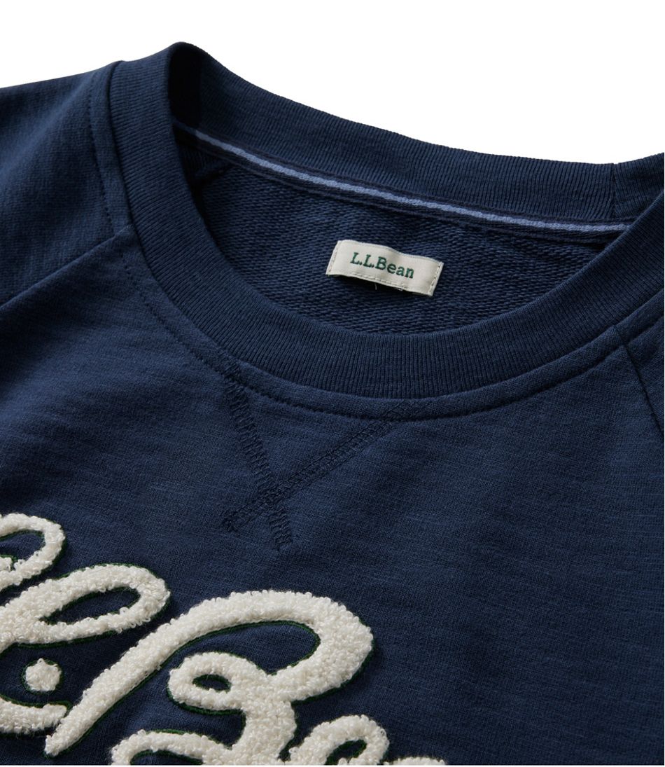 Women's Peaks Island Crewneck, Logo L.L.Bean New