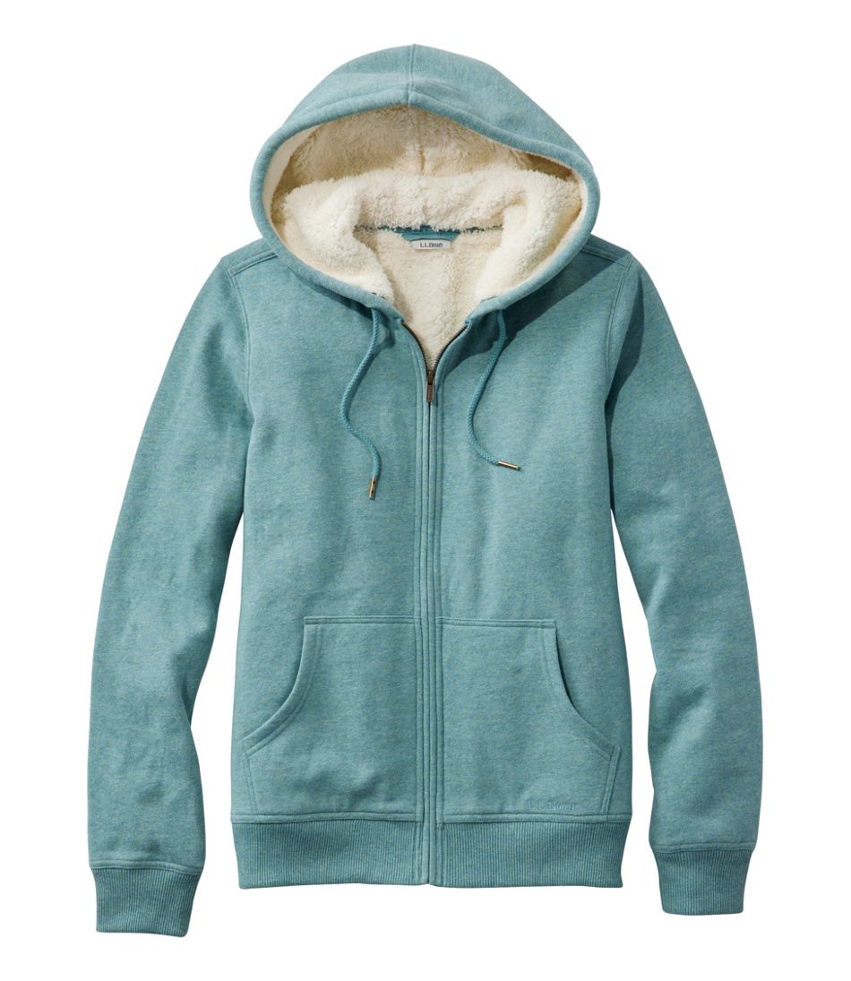 Women's L.L.Bean 1912 Sweatshirt, Sherpa-Lined Hoodie L.L.Bean Featured