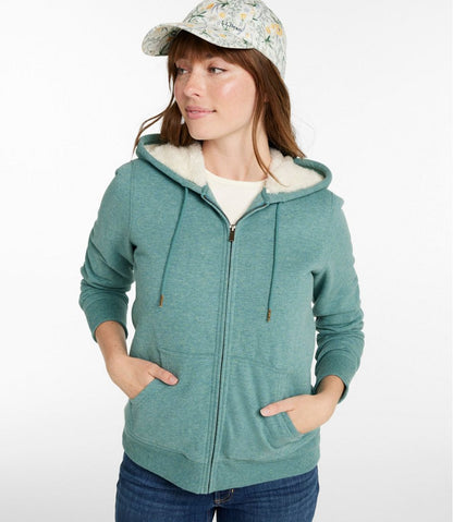 Women's L.L.Bean 1912 Sweatshirt, Sherpa-Lined Hoodie L.L.Bean Featured