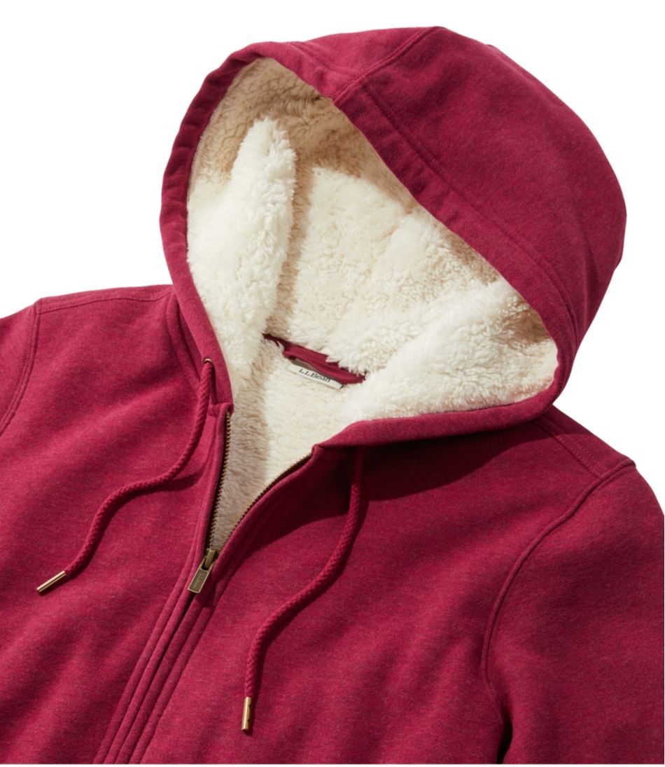 Women's L.L.Bean 1912 Sweatshirt, Sherpa-Lined Hoodie L.L.Bean Featured