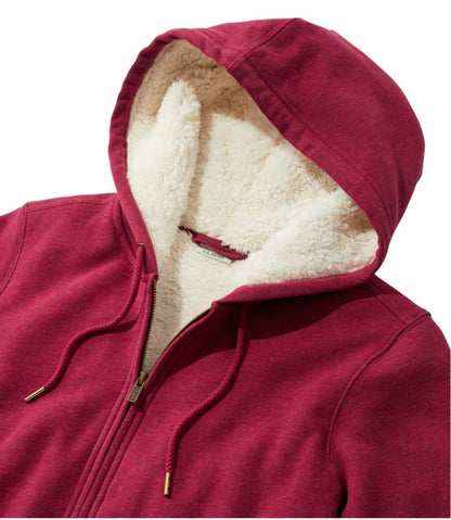 Women's L.L.Bean 1912 Sweatshirt, Sherpa-Lined Hoodie L.L.Bean Featured