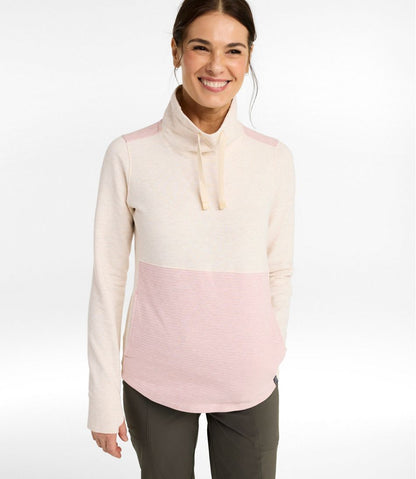 Women's Bean's Cozy Mixed Knits Pullover, Colorblock L.L.Bean Value