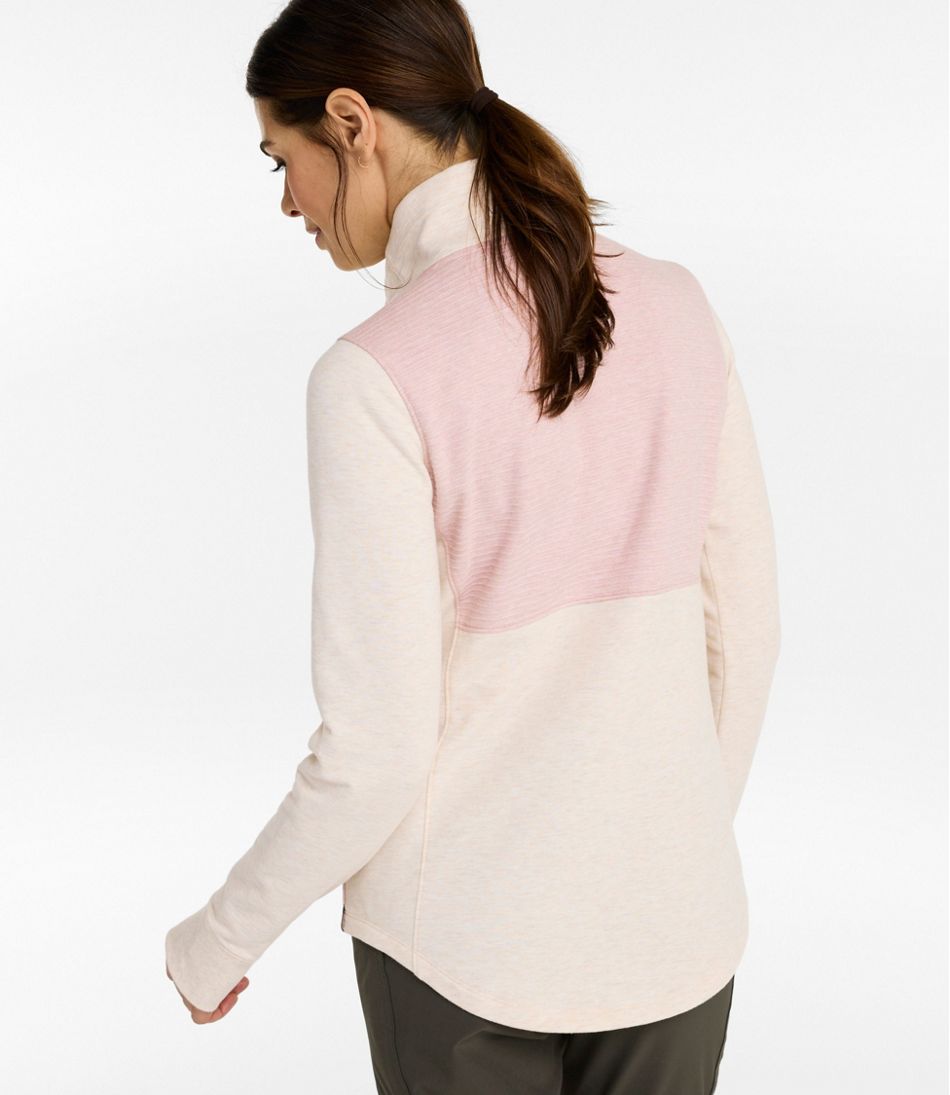 Women's Bean's Cozy Mixed Knits Pullover, Colorblock L.L.Bean Value