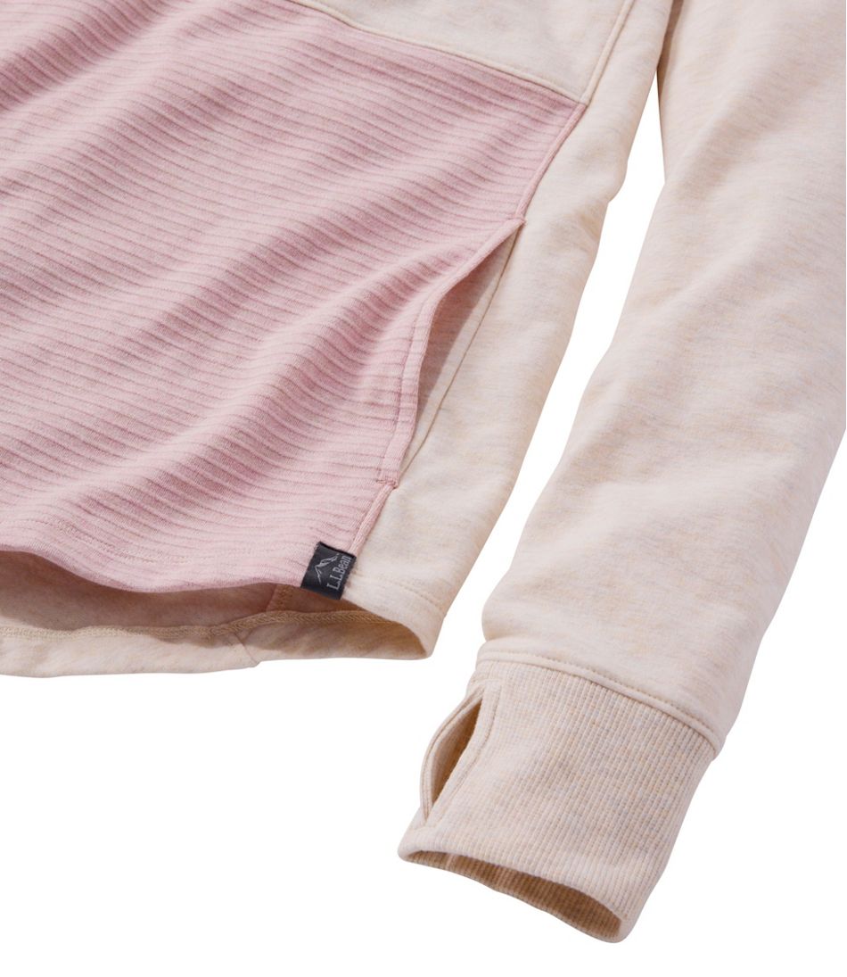 Women's Bean's Cozy Mixed Knits Pullover, Colorblock L.L.Bean Value